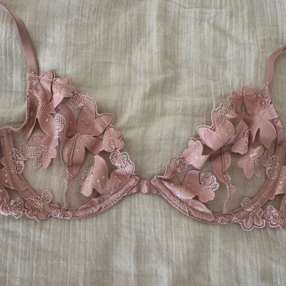 VS Pink Floral Bralette